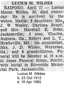 Lucius Mason Wildes