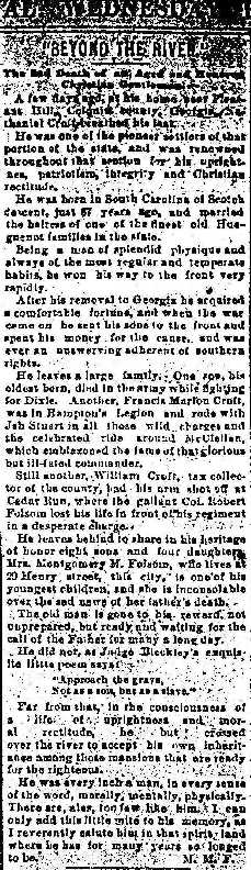 Copy of newspaper article