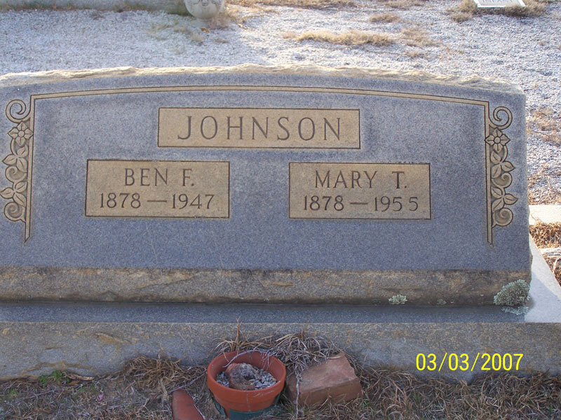 Ben F & Mary T Johnson