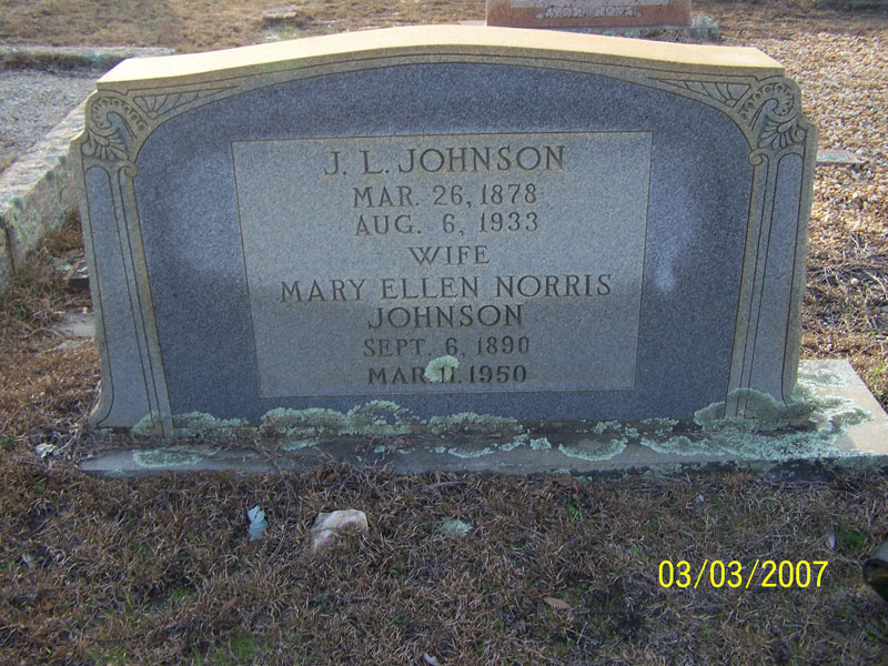 J.L. & Mary Ellen Noris Johnson