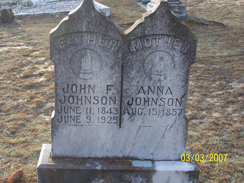 John F & Anna Johnson
