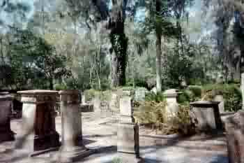Grave markers in Christ Church Cemetery