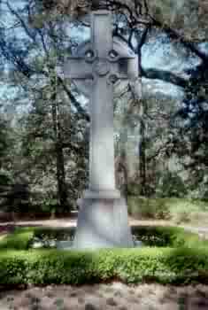 Celtic Cross in Wesley Park across road from Christ Church