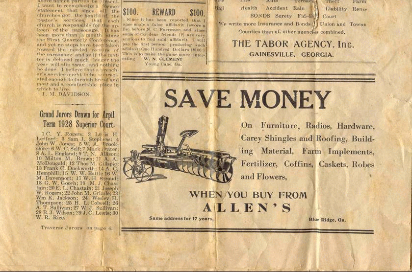 front page of newspaper, image two