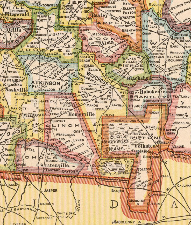 county map georgia us
